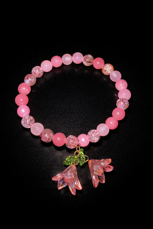 Pink Rose Quartz Floral