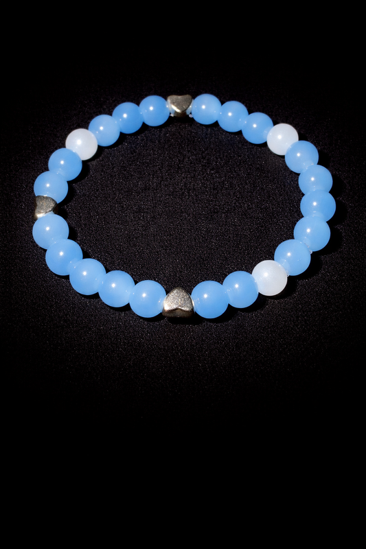 Blue Hearted Bracelet